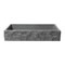 Alfi Brand 24 inch Solid Concrete Chiseled Style Rectangular Above Mount Vessel Sink ABCO24R - alternate 3